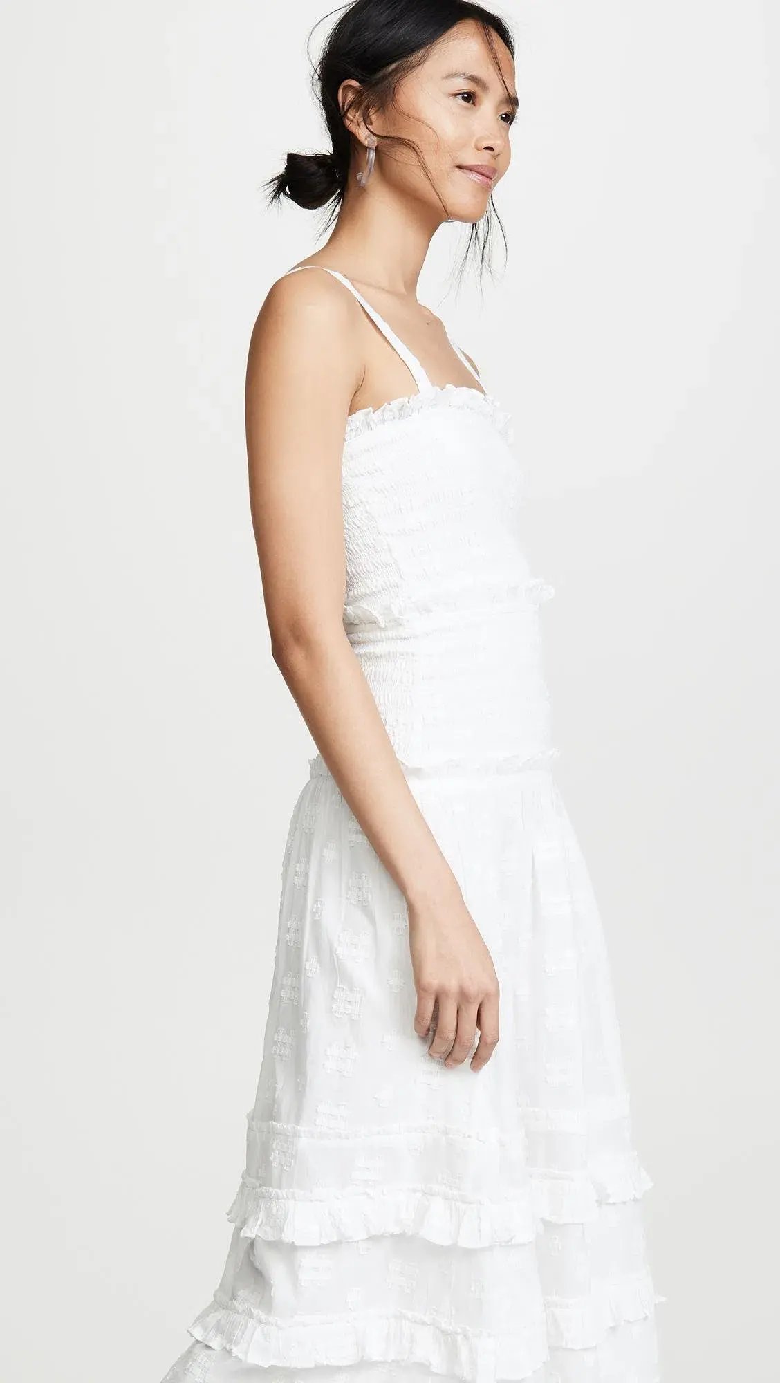 Steele Datsy Midi Dress White Size 6 photo 3