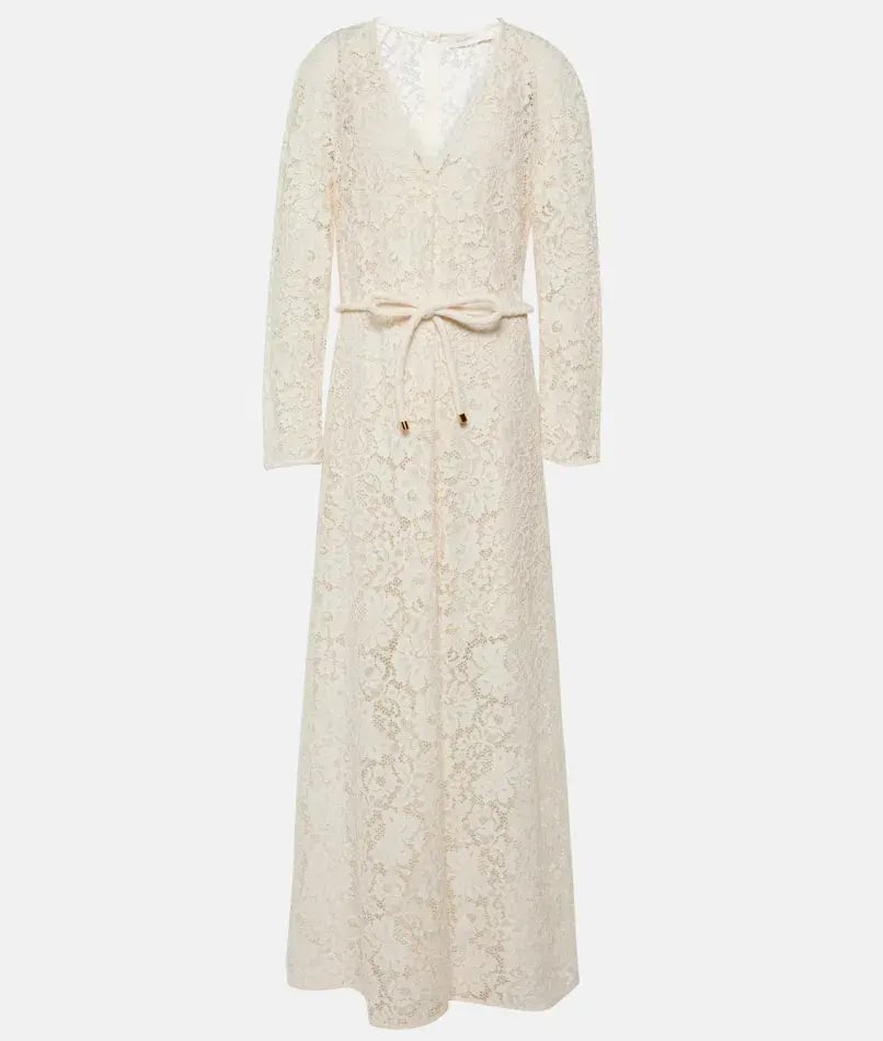 Zimmermann Matchmaker Lace Sheath Dress Cream Size 2/AU 12 photo 6