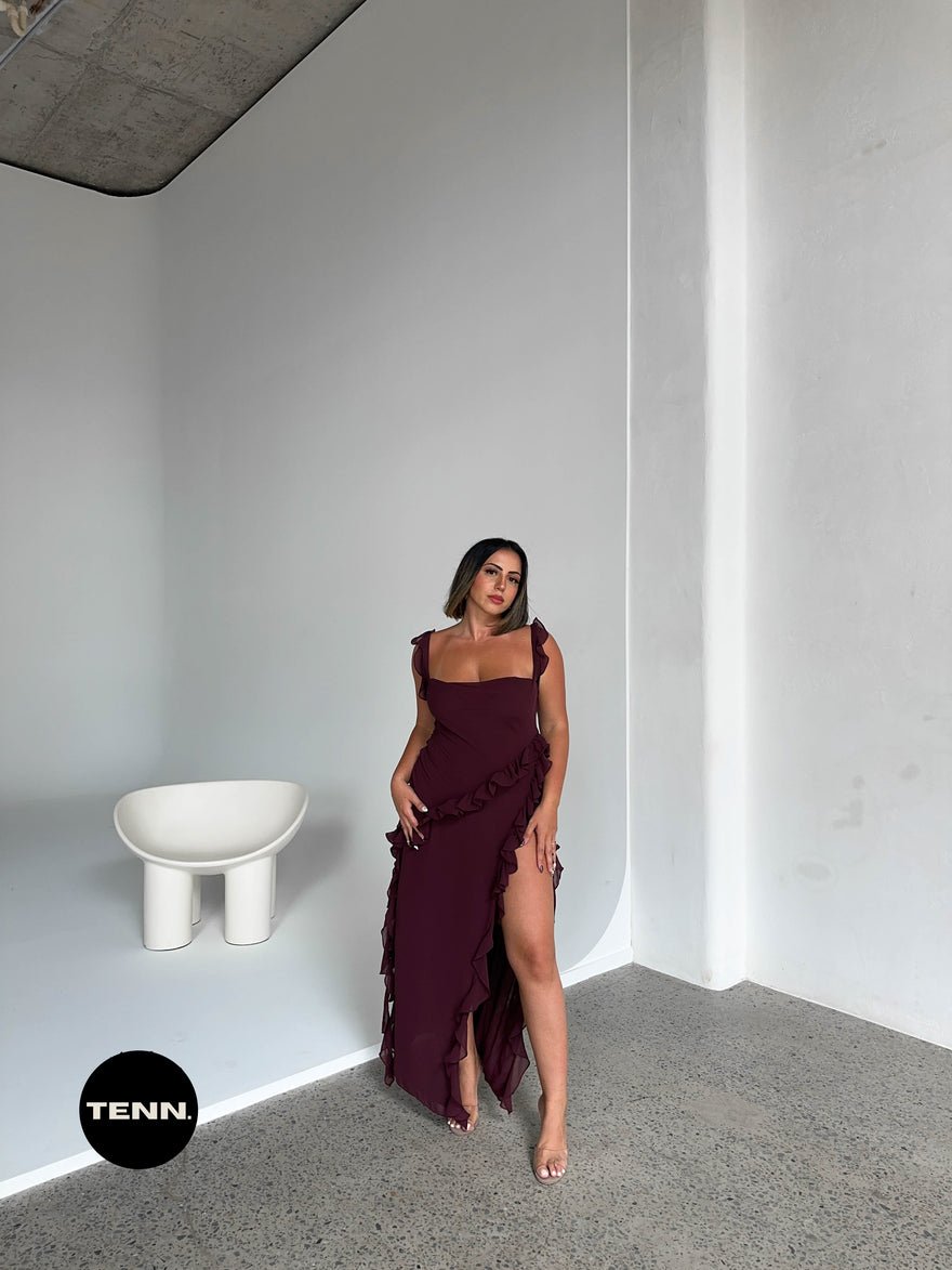House of CB Ariela Dress - Mulberry photo 3