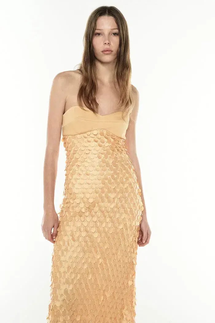 Manning Cartell Supreme Extreme Balconette Maxi  Dress Honeycomb Size 8 photo 3