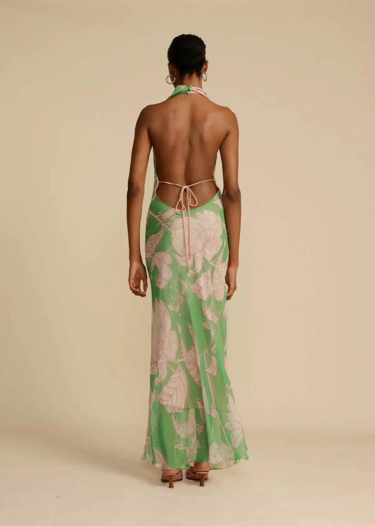 Arcina Ori Josefine Dress Green Floral Size 8 photo 3