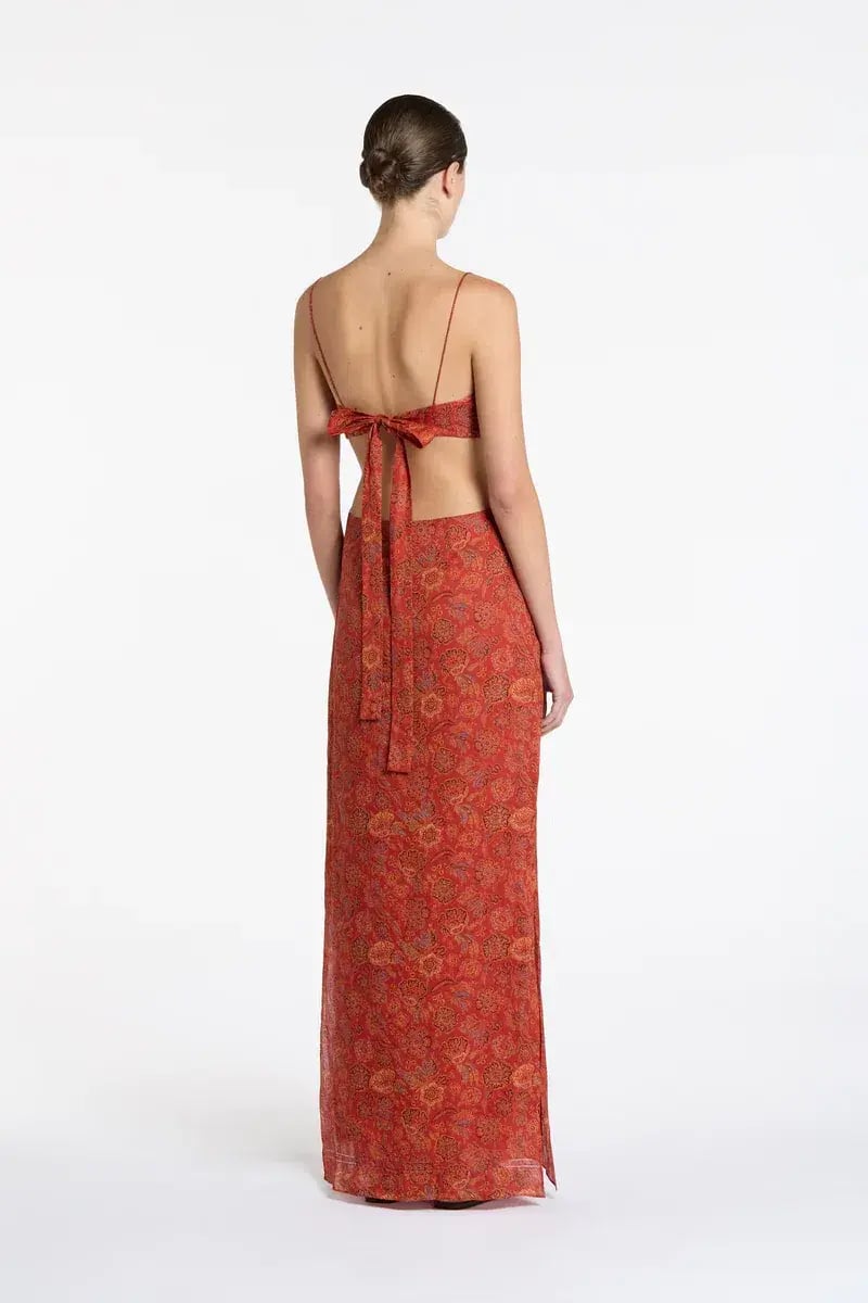Sir the Label Allegra Frill Maxi Dress Print Size 1/AU 8 photo 3