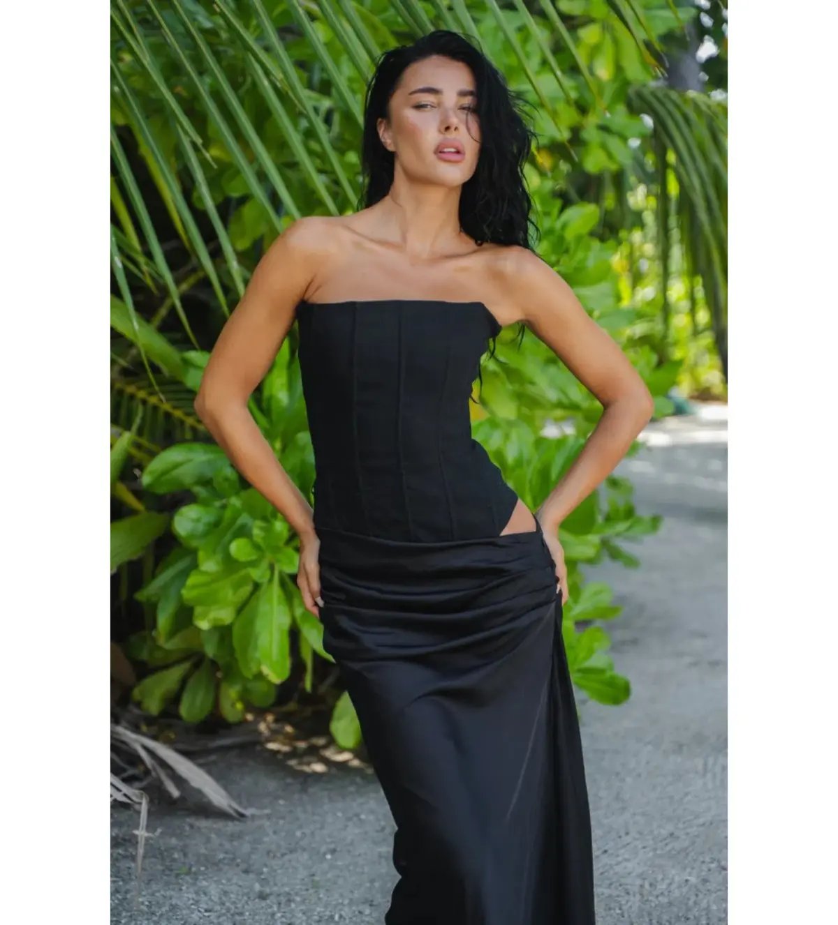 HNTR the label Huxley Gown Black Size AU 6 photo 5