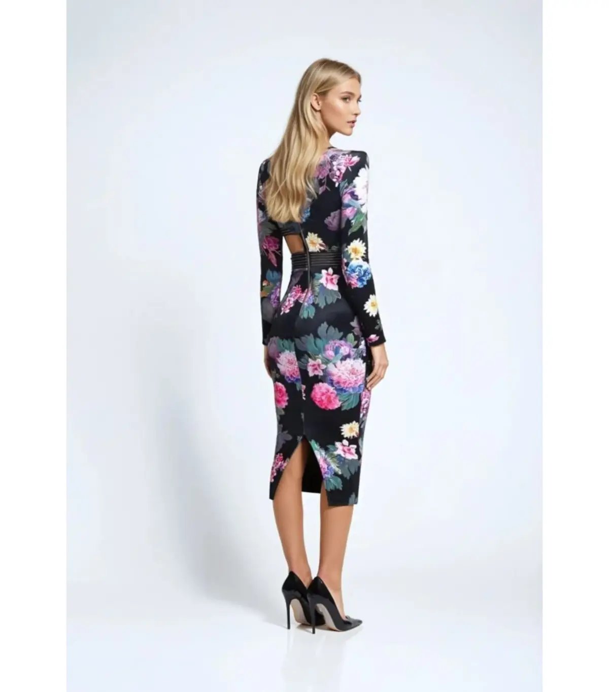 Bec & Bridge Dominique Asym Midi Dress Black size 12 photo 15