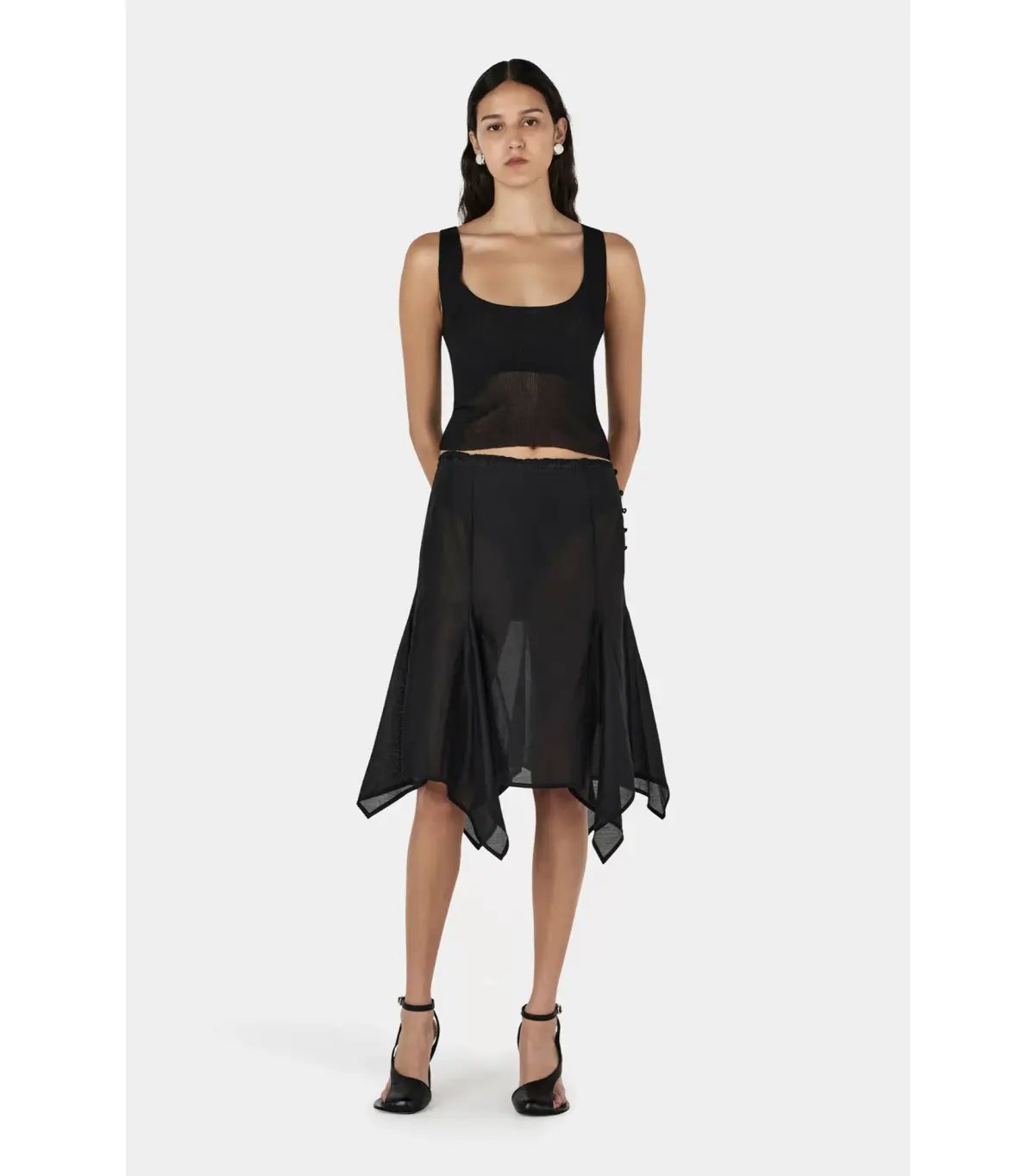 Hansen and Gretel Miller Knee Length Skirt Black Size AU 6 photo 3