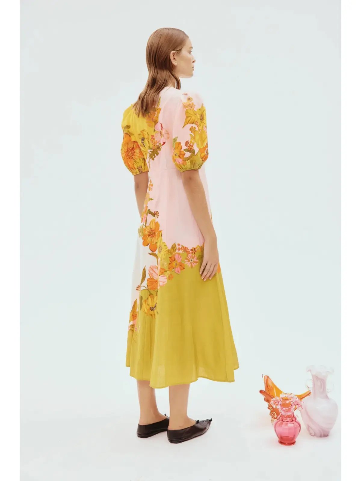 Alemais Silas Midi Dress In Multi Size AU 10 photo 2