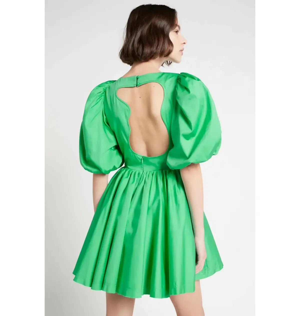 Aje Colette Abstract Cut Out Mini Dress Green Size AU 6 photo 3