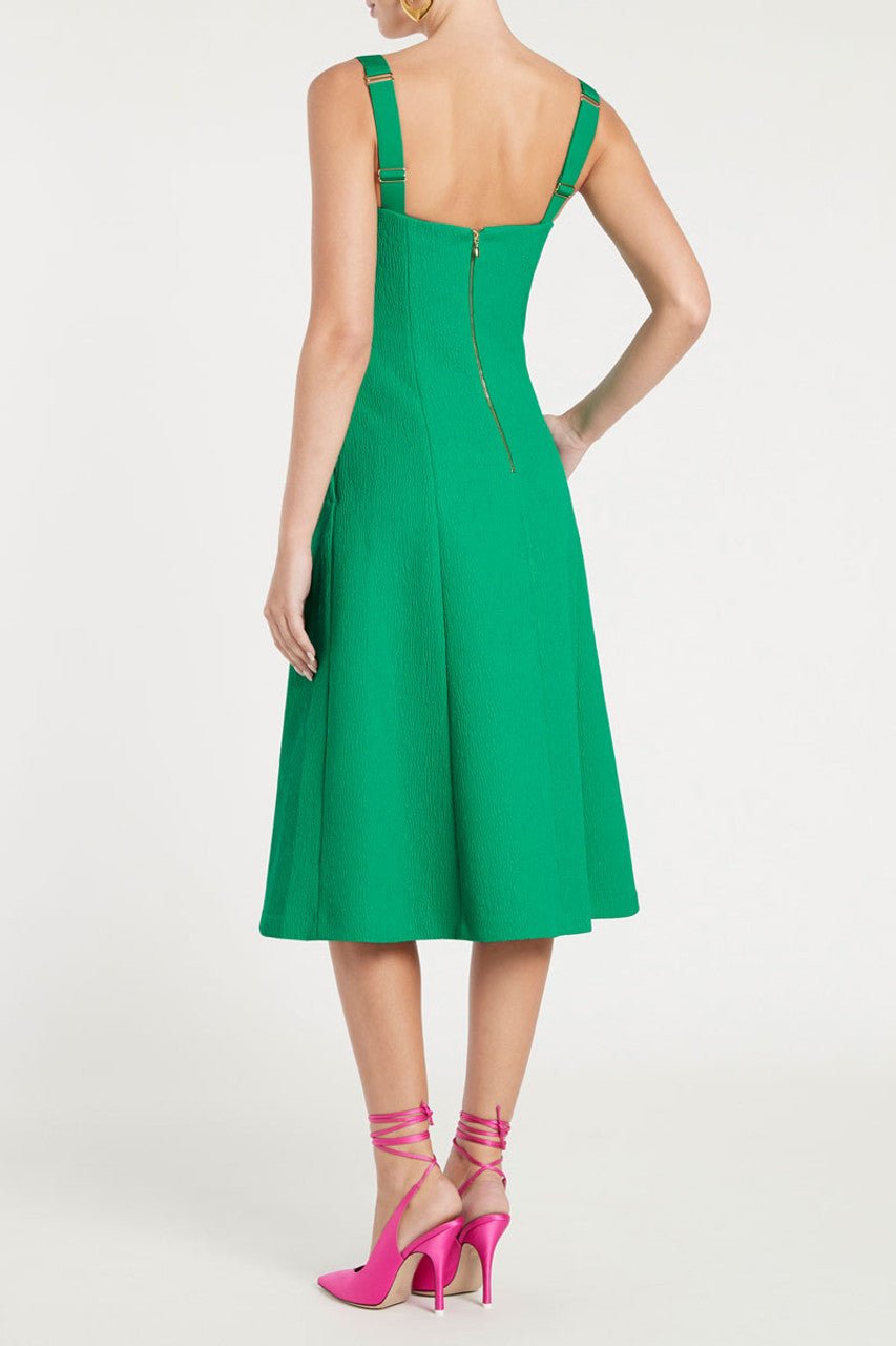 Dionne Midi Dress in Golf Green photo 5