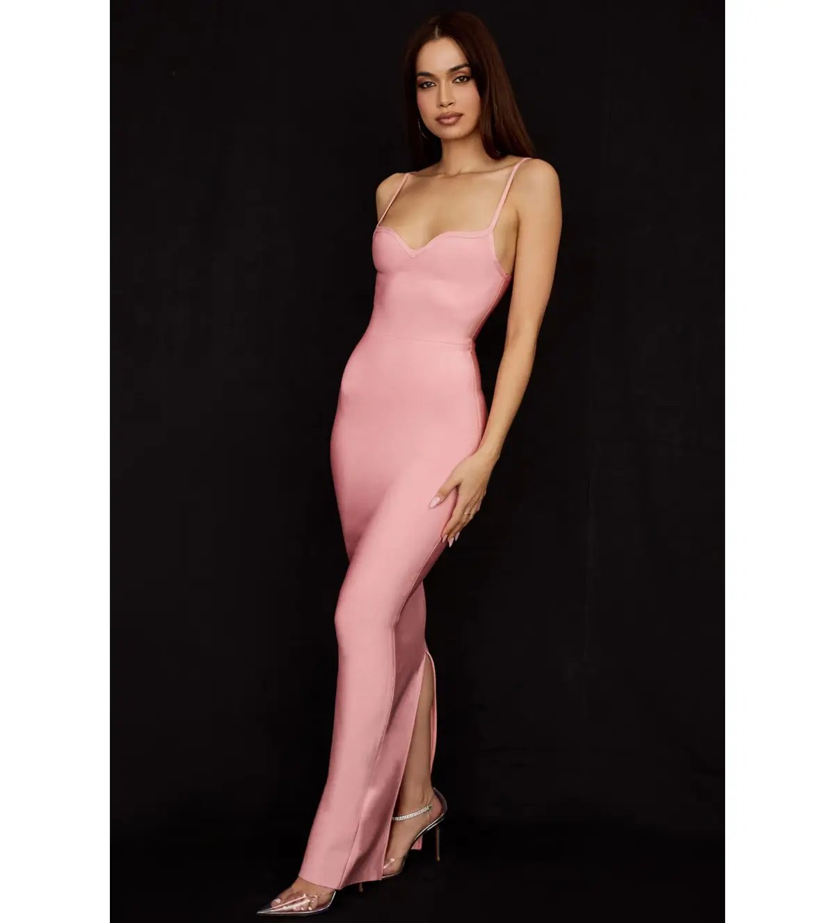 House of CB Fifi Bandage Maxi Gown Pink Size S / Size AU 8 photo 3
