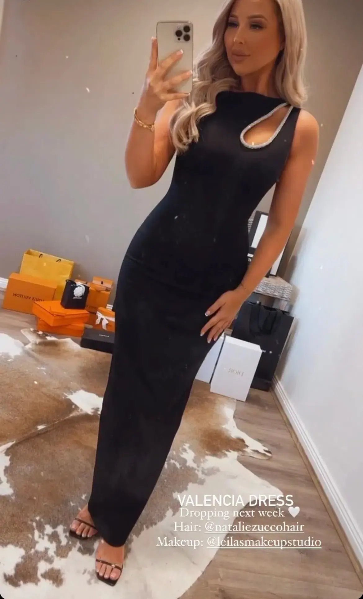 Bianca & Bridgett Valencia Dress Black Size 8 photo 2