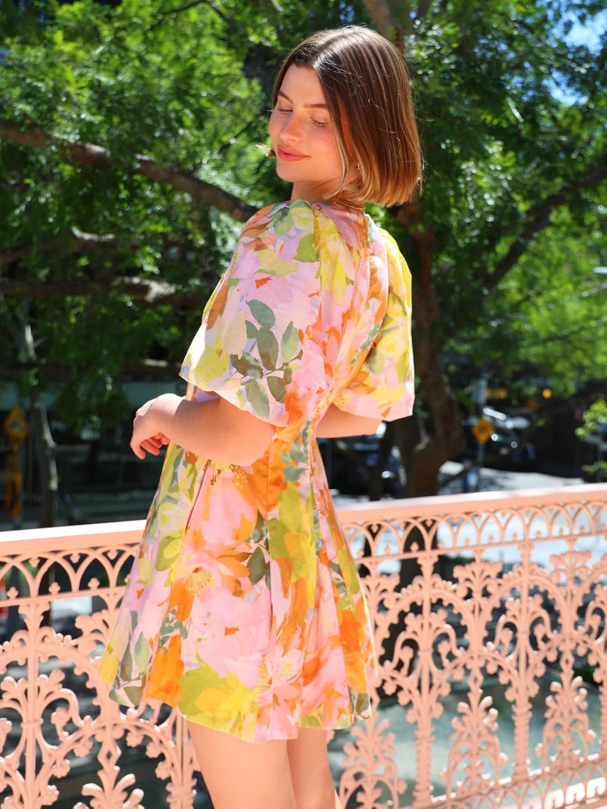 By Nicola Wavy Mini Dress - Floral Confetti photo 4