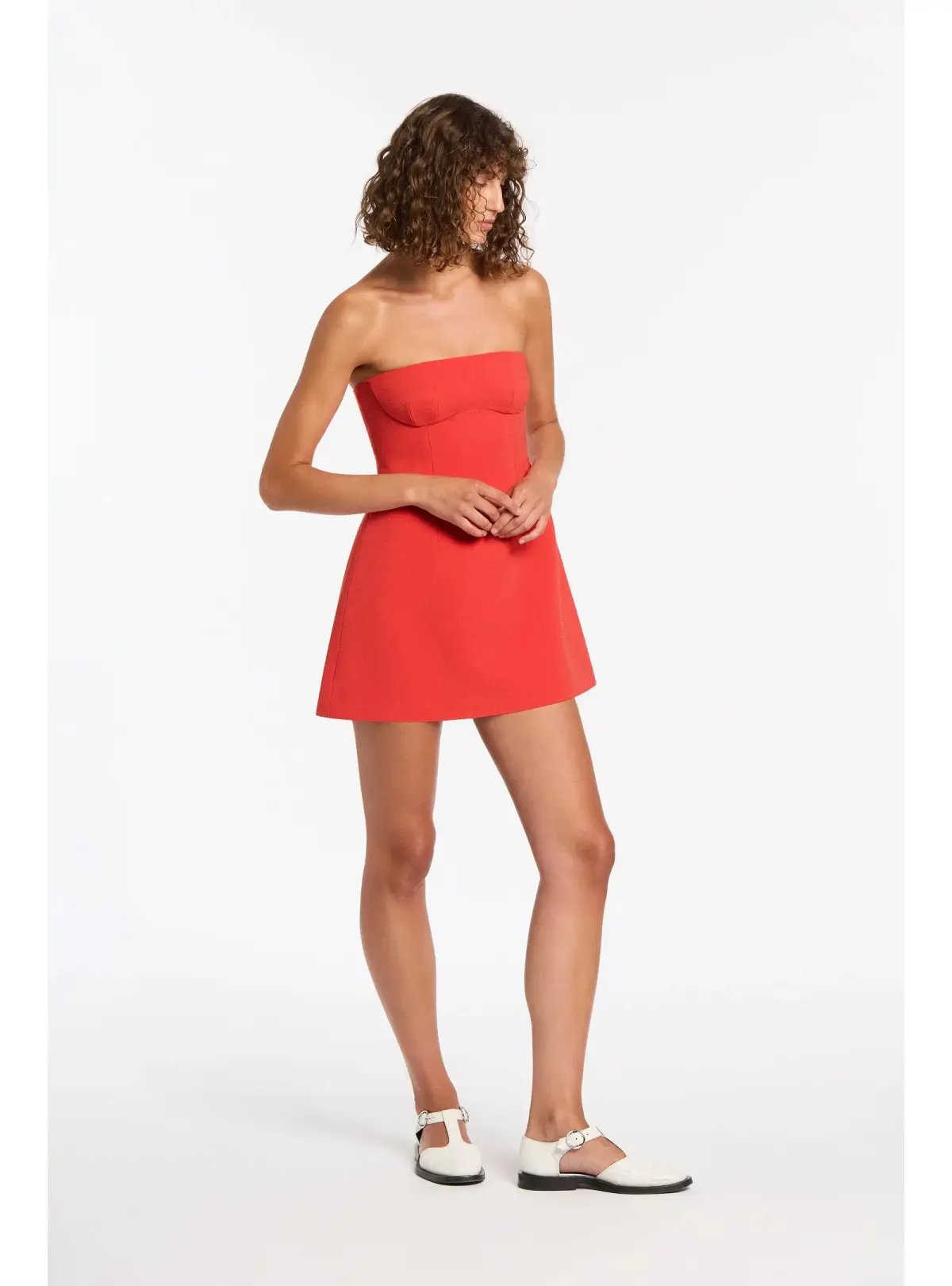 Sir the Label Spoerri Sculpted Mini Dress in Red Size 1 / AU 8 photo 3