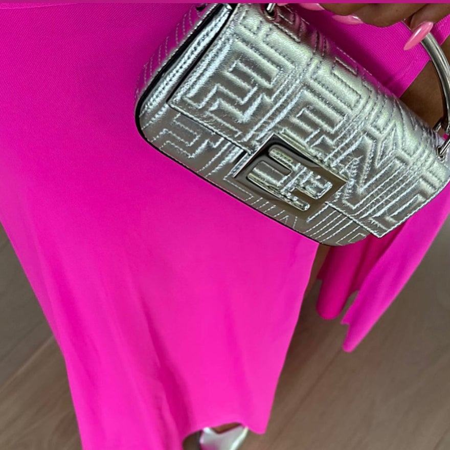 Fendi Silver Baguette Bag photo 3