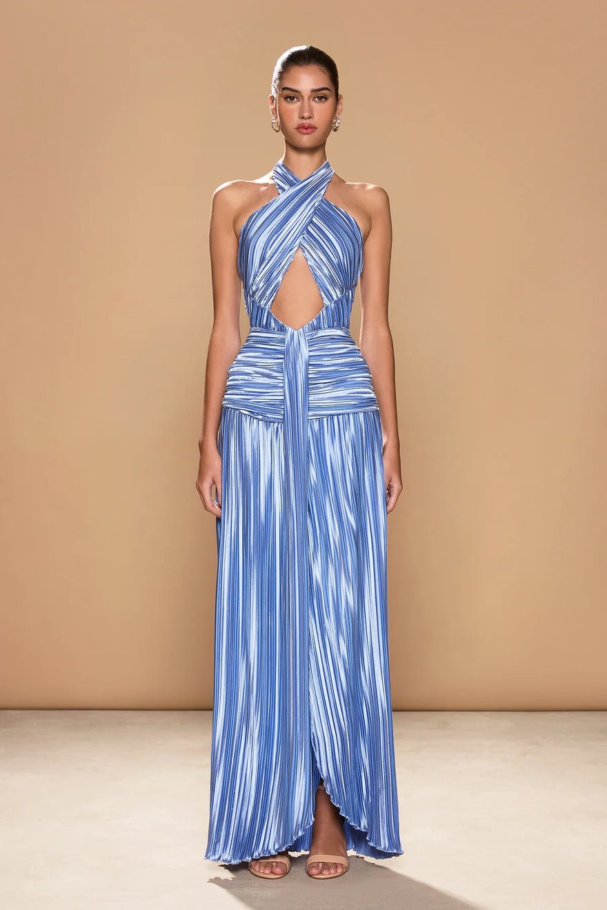 Sonya Ariana PlissÉ Dress - Placid Blue photo 2