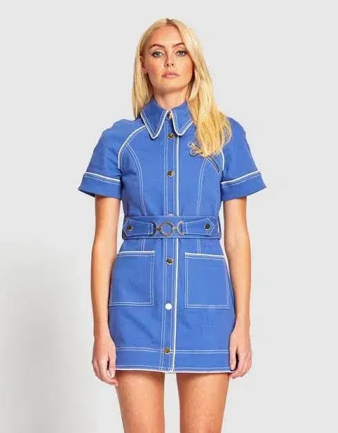 Alice McCall Saturdays Mini Dress in Blue Size 10 photo 2