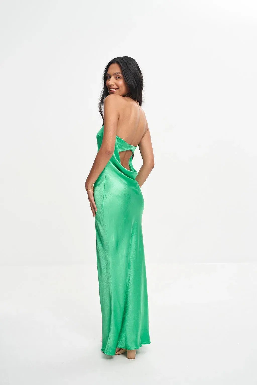 Bec & Bridge Moondance Strapless Dress Green Size 10 photo 2
