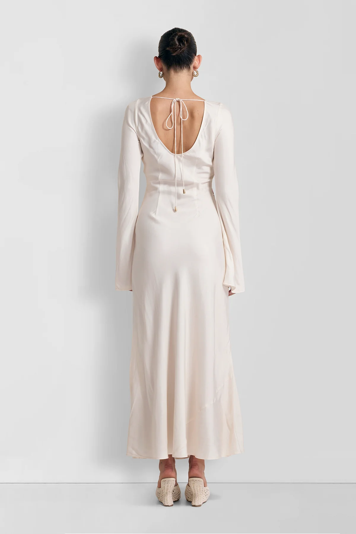 THE WOLF GANG THEA MAXI DRESS - PORCELAIN photo 7