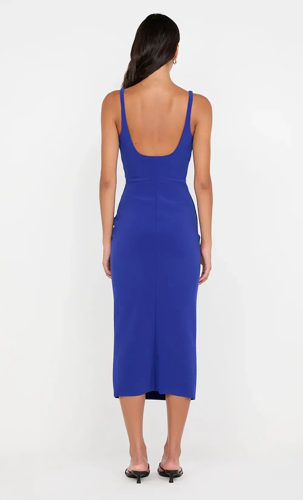 Bec + Bridge Karina Tuck Midi Dress Sapphire in Blue Size 8 photo 3