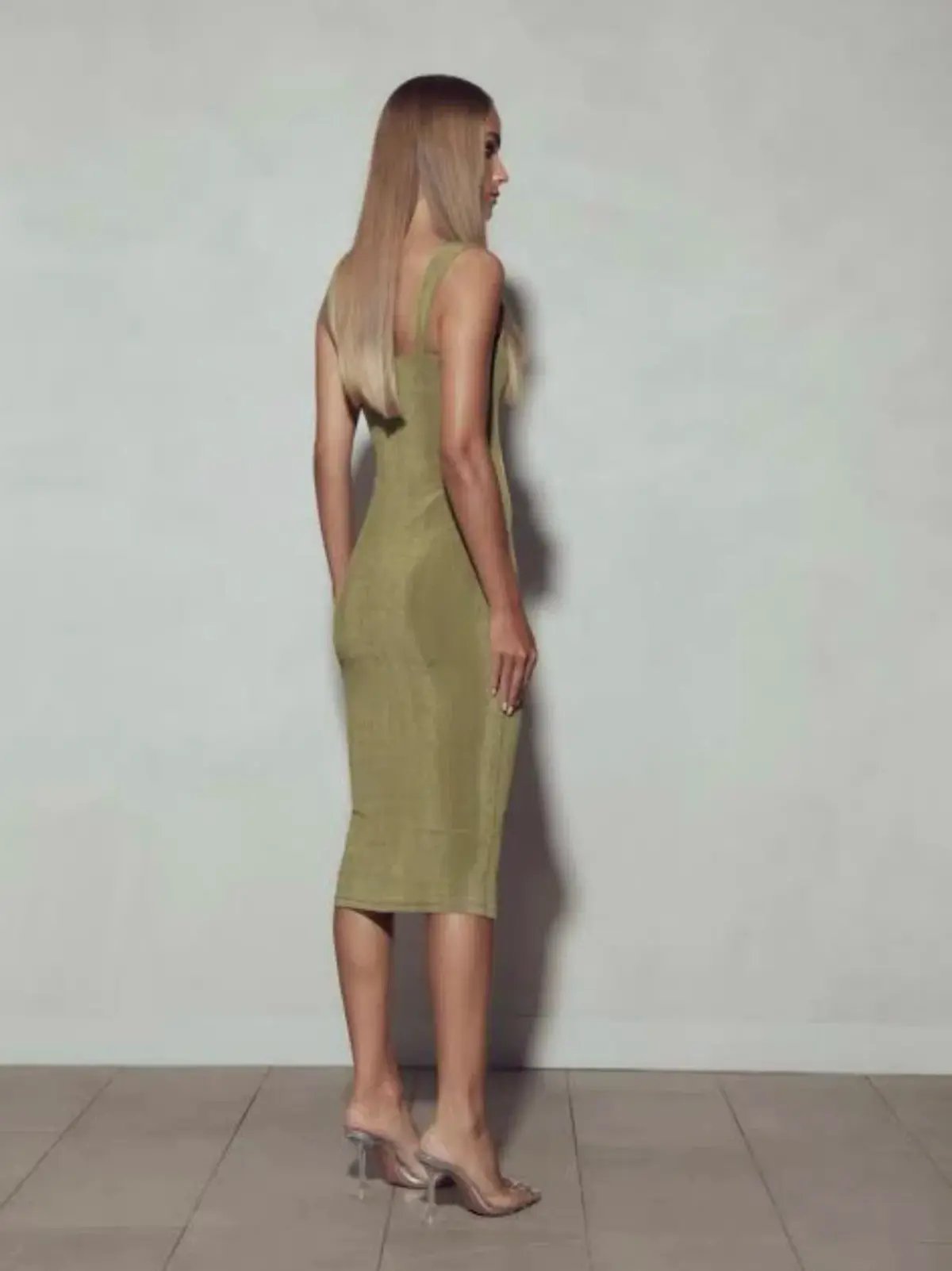 Kianna Hailey Dress Olive Size 10 photo 2