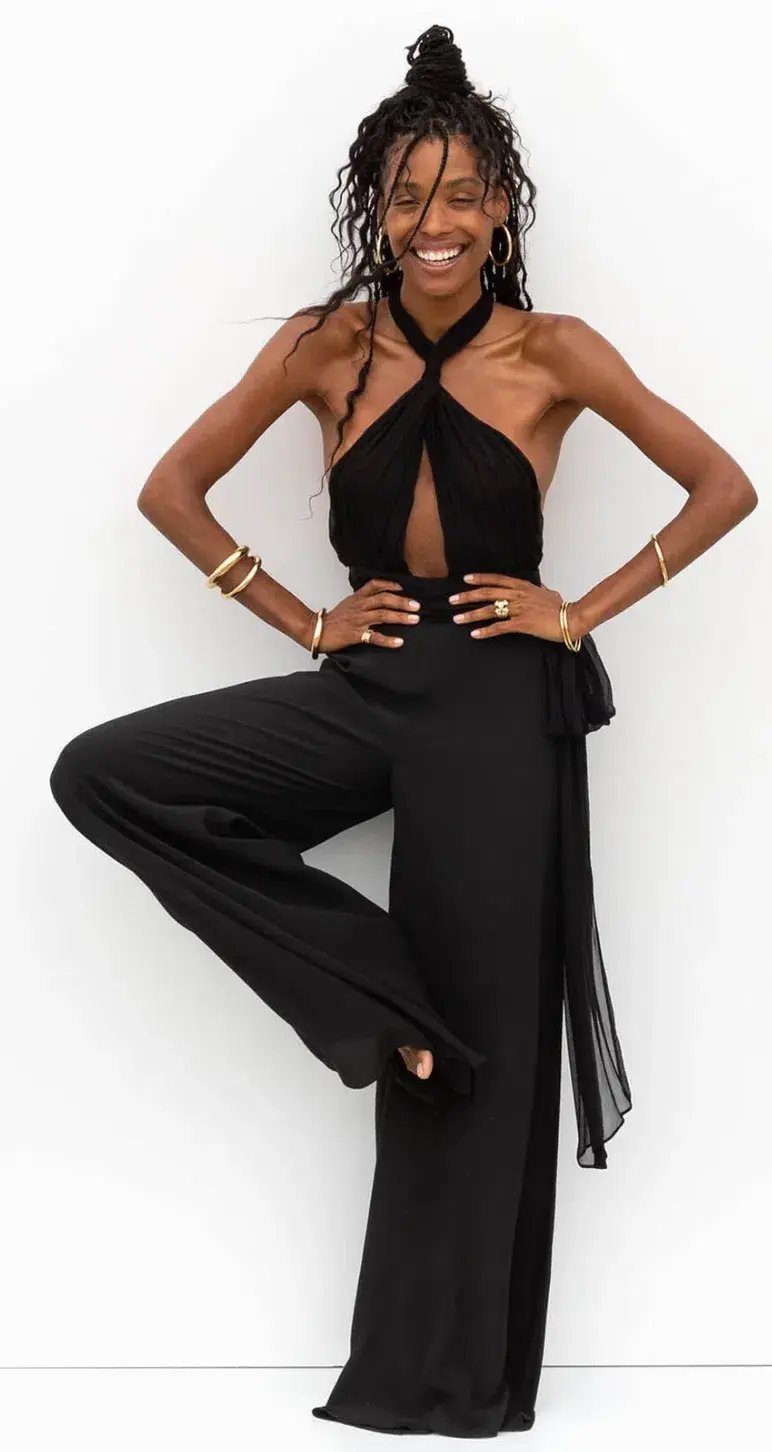 Rat & Boa Montana Jumpsuit in Black Size L / AU 12 photo 4
