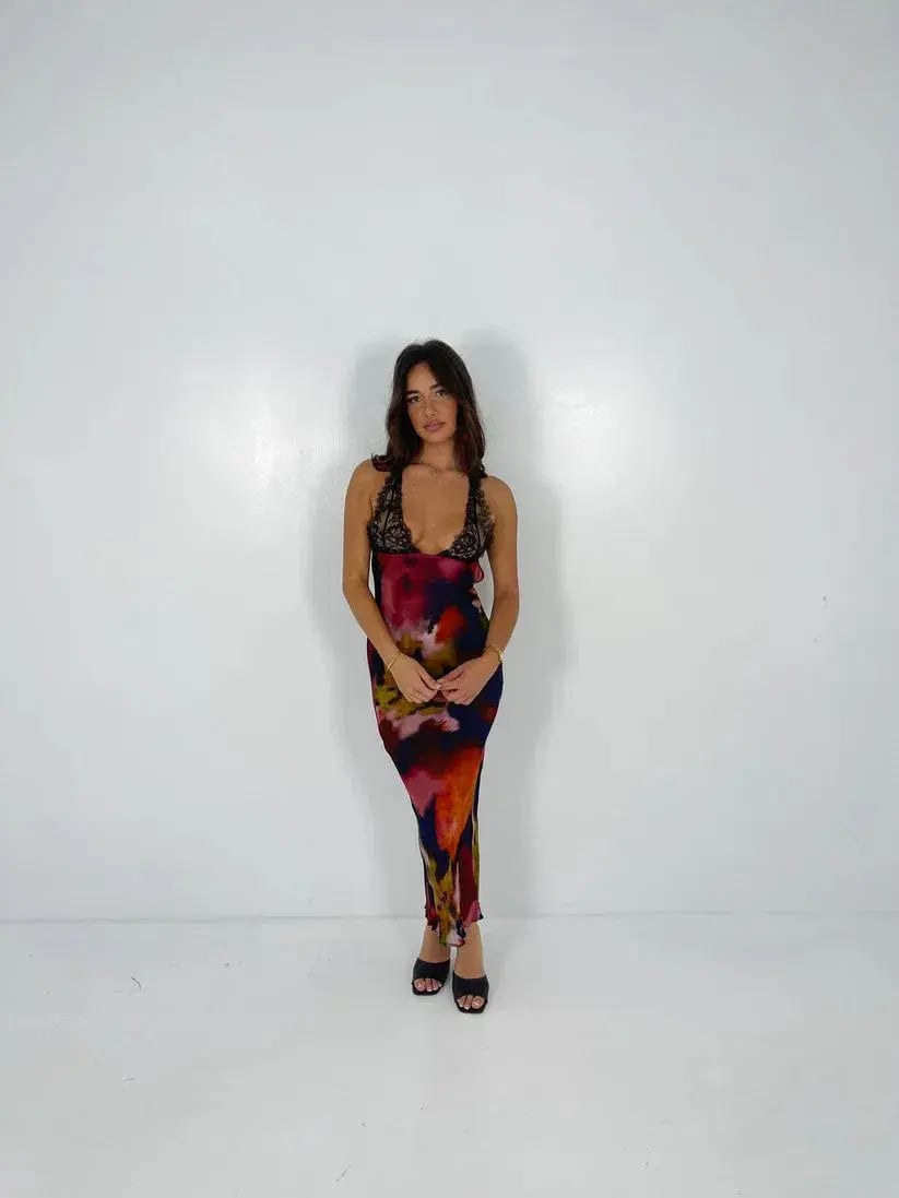 Rat And Boa Paola Slip Dress in Floral Size S/AU8 photo 2