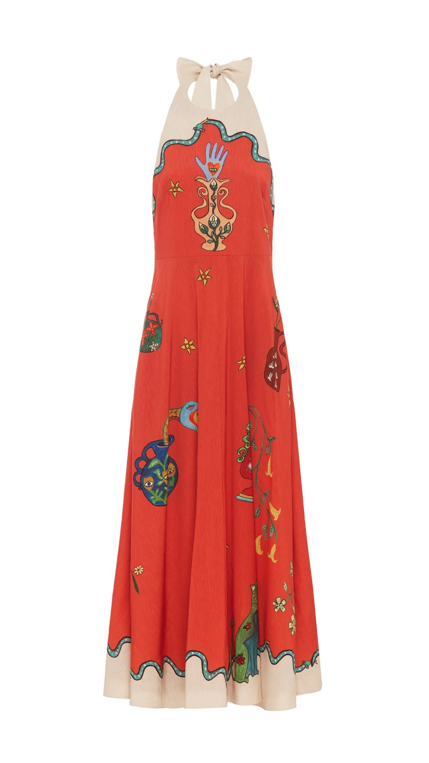 Alemais Alemais - Rose Halter Dress photo 2