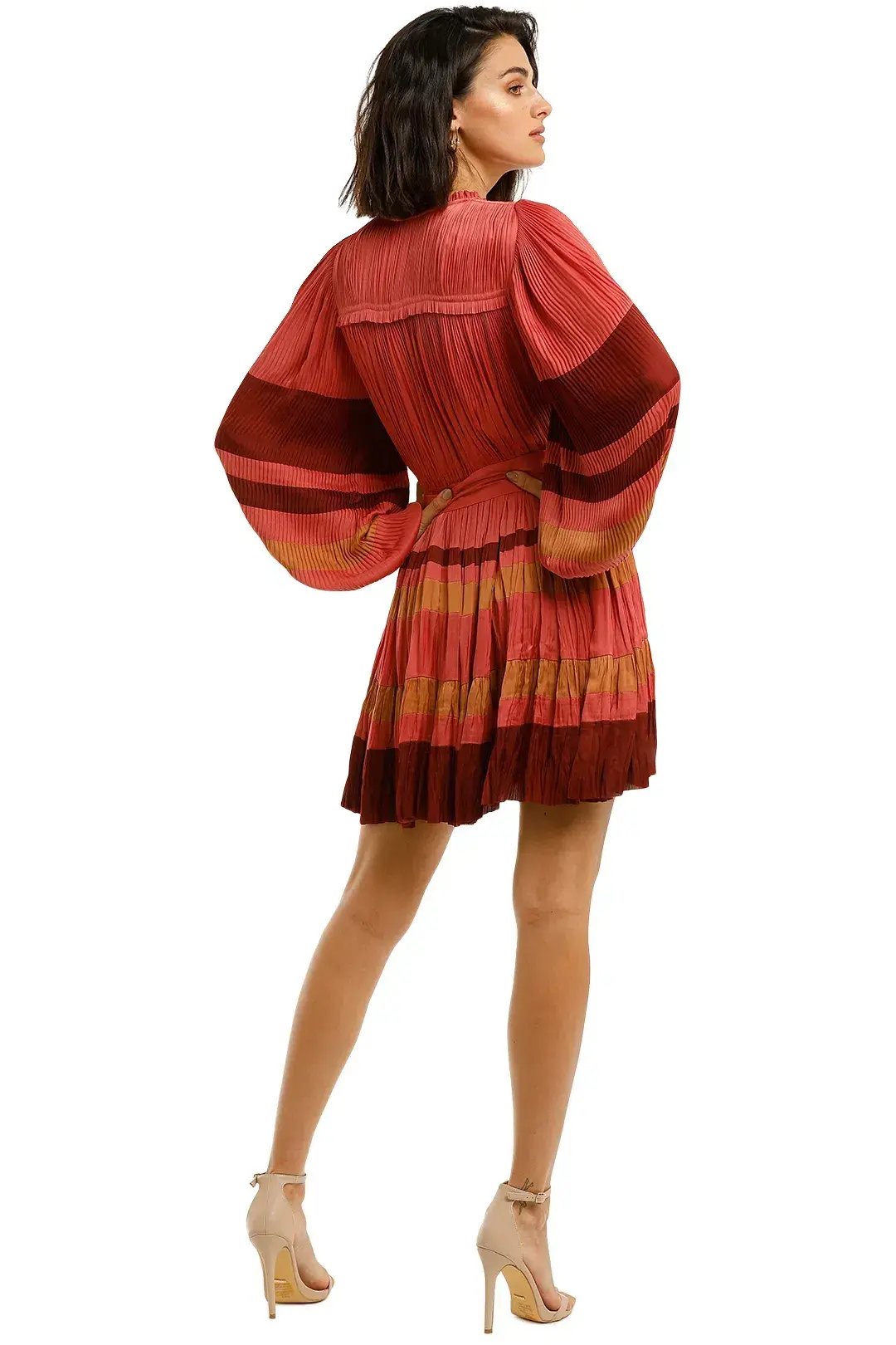 Ulla Johnson Alia Long Sleeve Short Dress in Cerise Size 12 photo 3