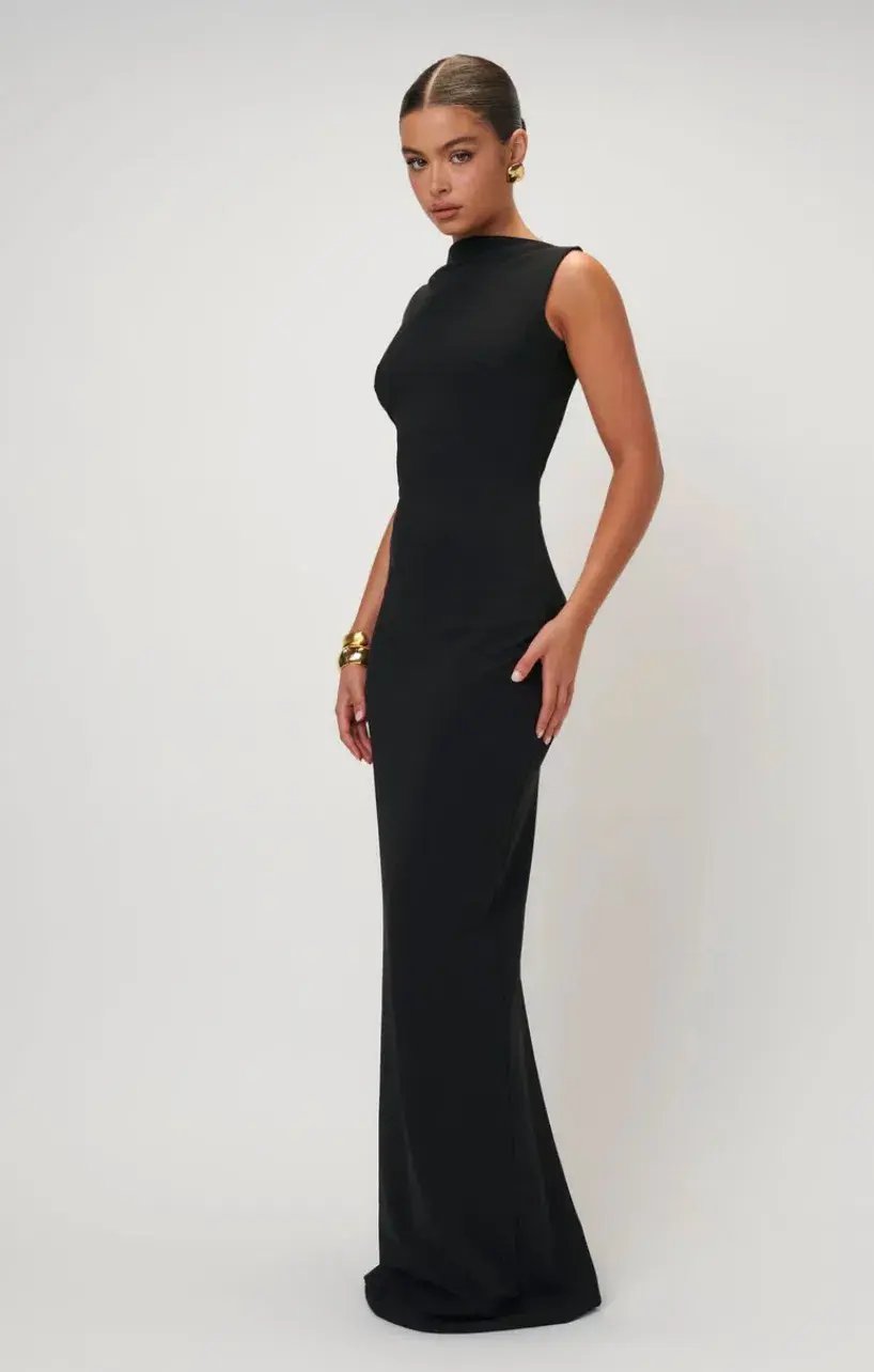 Effie Kats Verona Gown Black Size S / AU 8 photo 2
