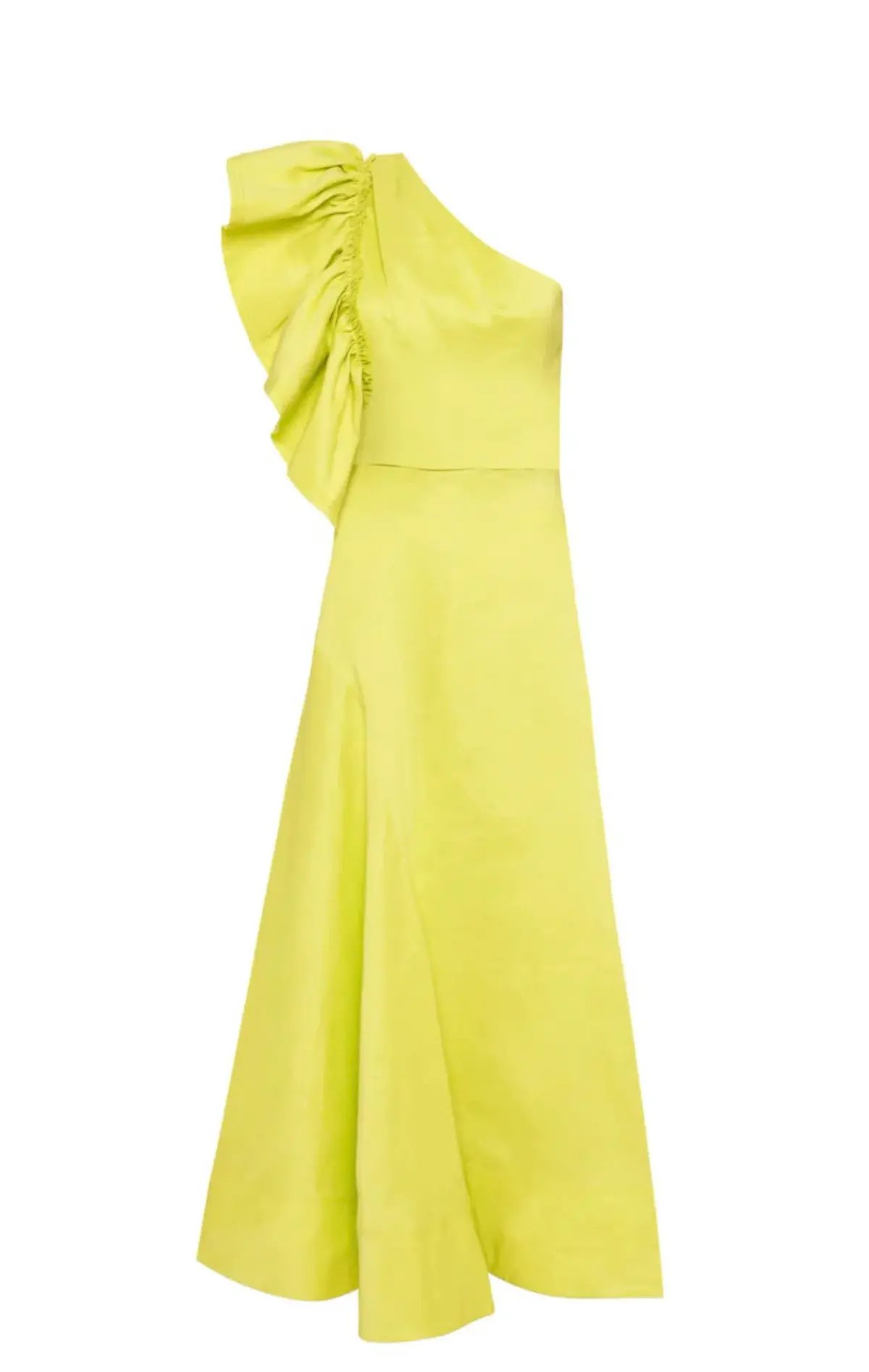 Aje Bonjour Asymmetric Midi Dress Green Size 8 photo 3