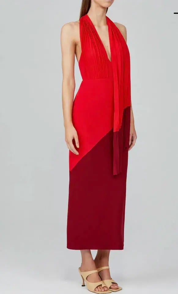 Acler Flora Dress Red Size 8 photo 2