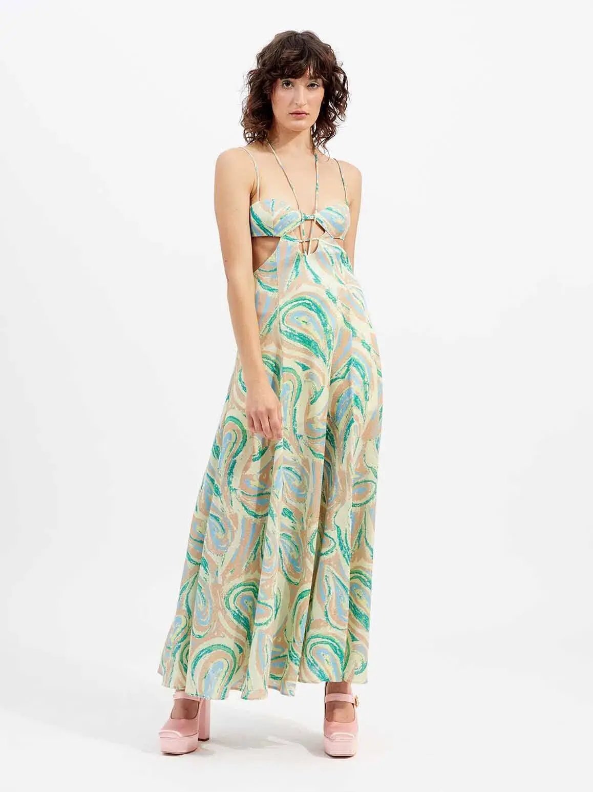 Alice McCall Swan Lake Midi Dress Citrus Size 16 photo 2