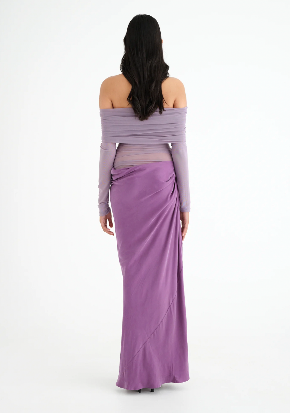 YASMIN OFF SHOULDER BY BENNI PURPLE photo 3