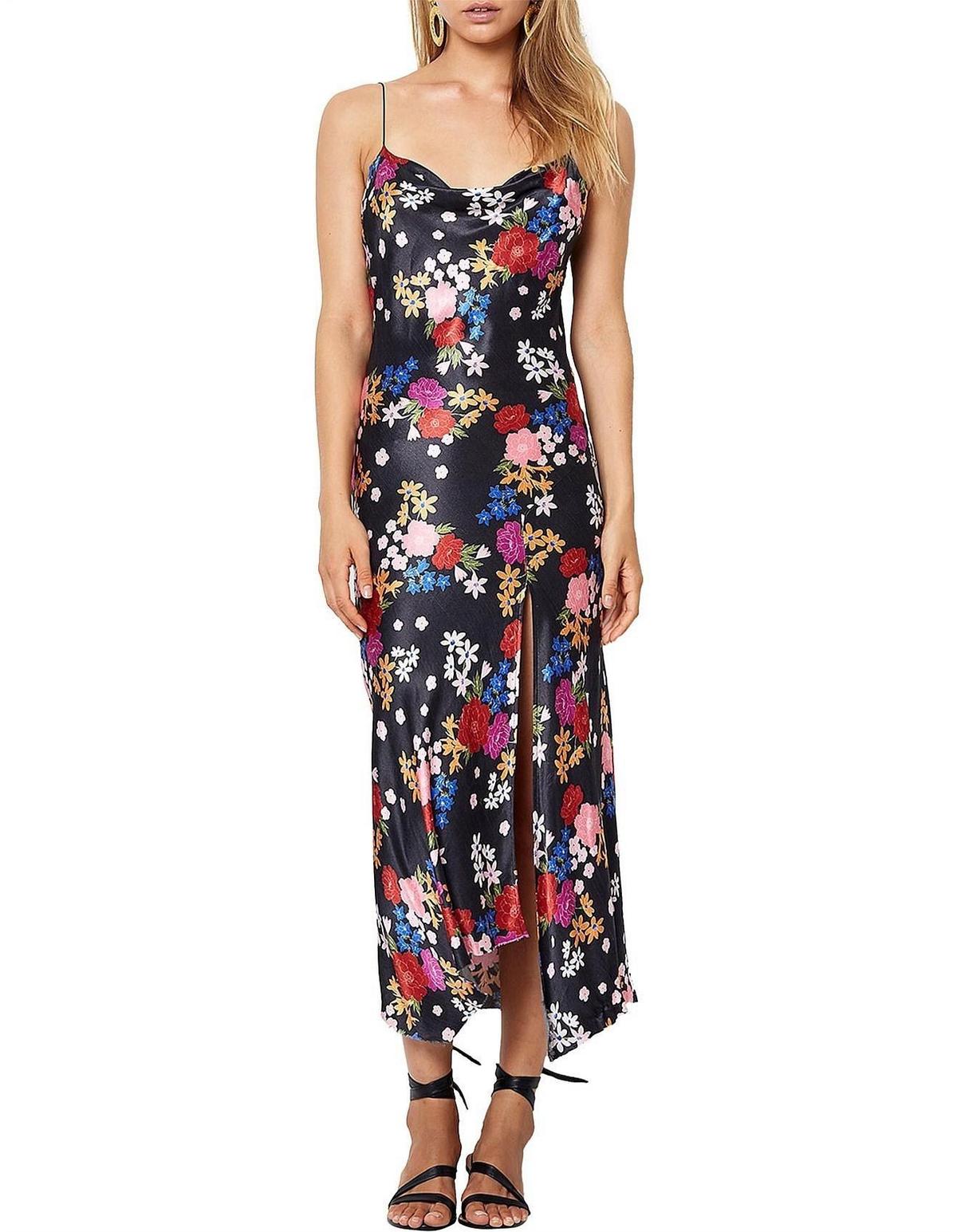 Bec & Bridge Cha Cha Midi Dress Black Size 8 photo 2