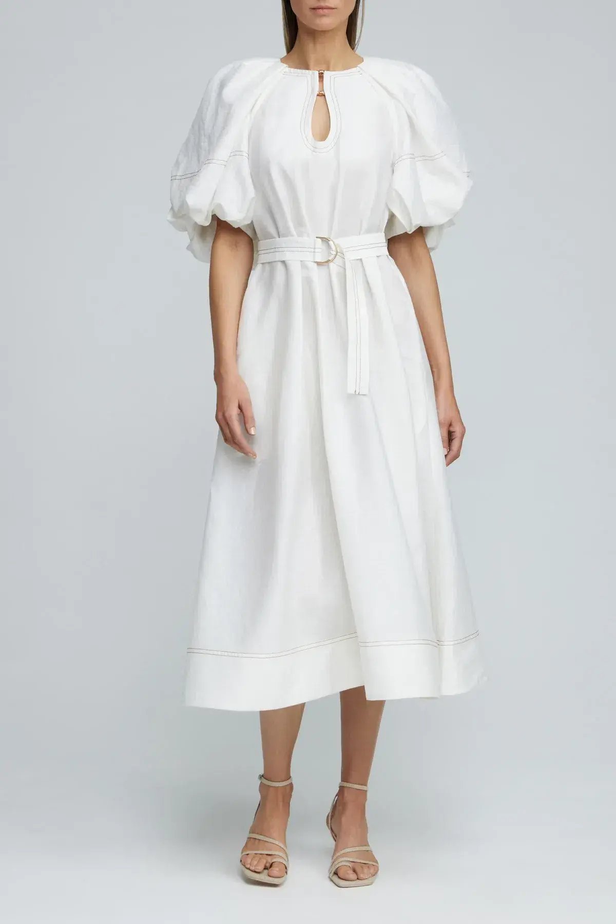 Acler Harlow Dress in Ivory Size 14 photo 5