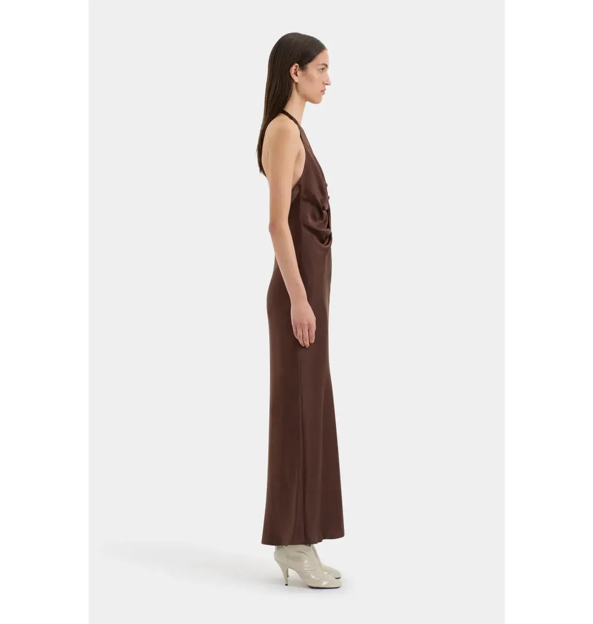 Sir the Label Como Twist Maxi Dress Chocolate Size AU 10 photo 2