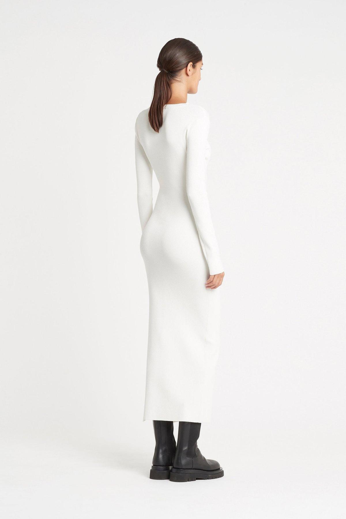 Sir The Label Celena Draped Midi Dress White | AU 8 photo 3