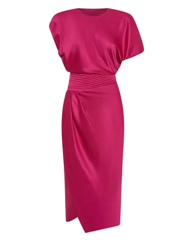 Zhivago Bondi Midi Dress Fuschia Size 12 photo 4