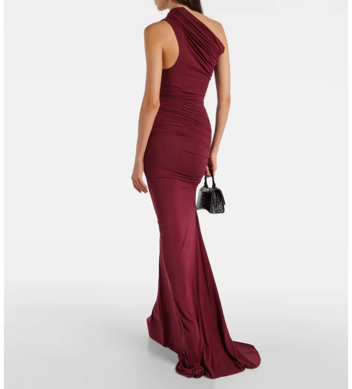 Entire Studios Pillar Ruched Gown in Red Size 6 photo 2