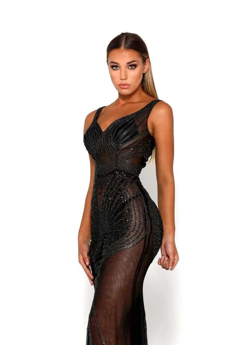 Portia And Scarlett Matrix Dress Black Size 12 photo 2