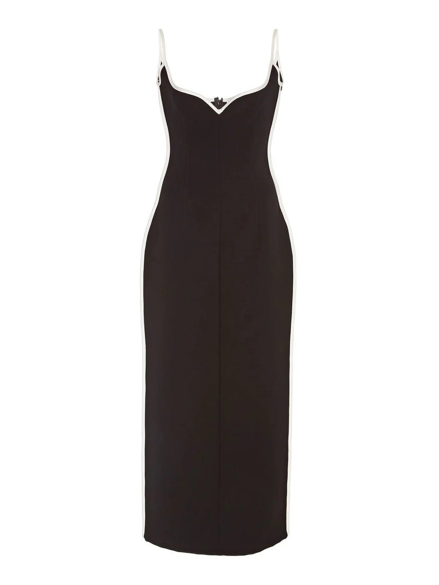 Paris Georgia Heart Dress - Black With White photo 2