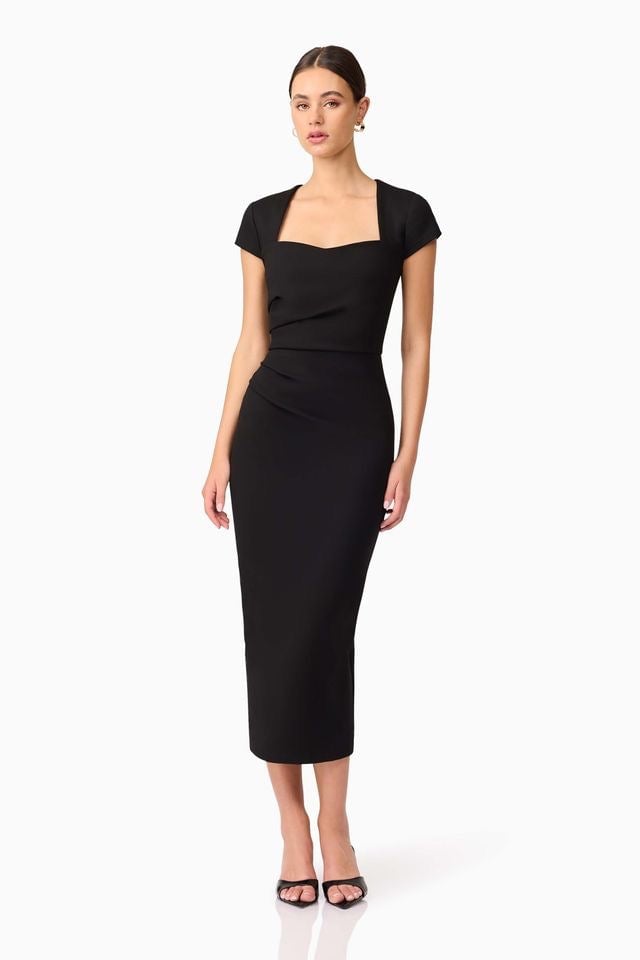 Elliatt Alina Midi Dress - Black photo 4