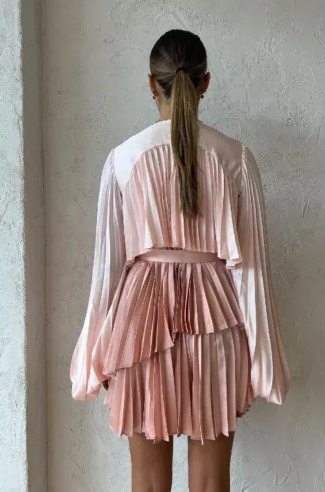 Acler Barnard Dress Gradient Pink Size 8 photo 3