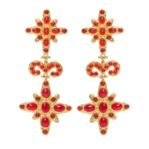 Christie Nicolaides Elsa Earrings - Red photo 2