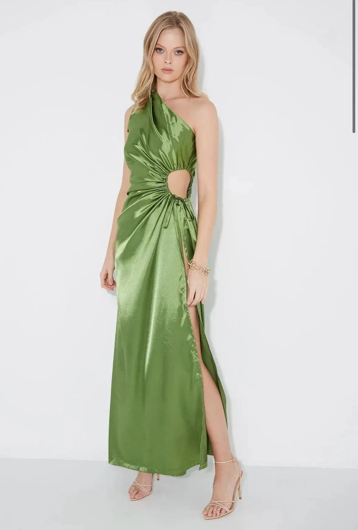 SONYA MODA Nour Maxi Dress Olive size 12 photo 2