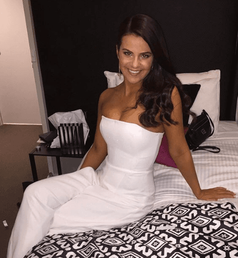 Bianca Spender Strapless White Jumpsuit size 8 photo 5