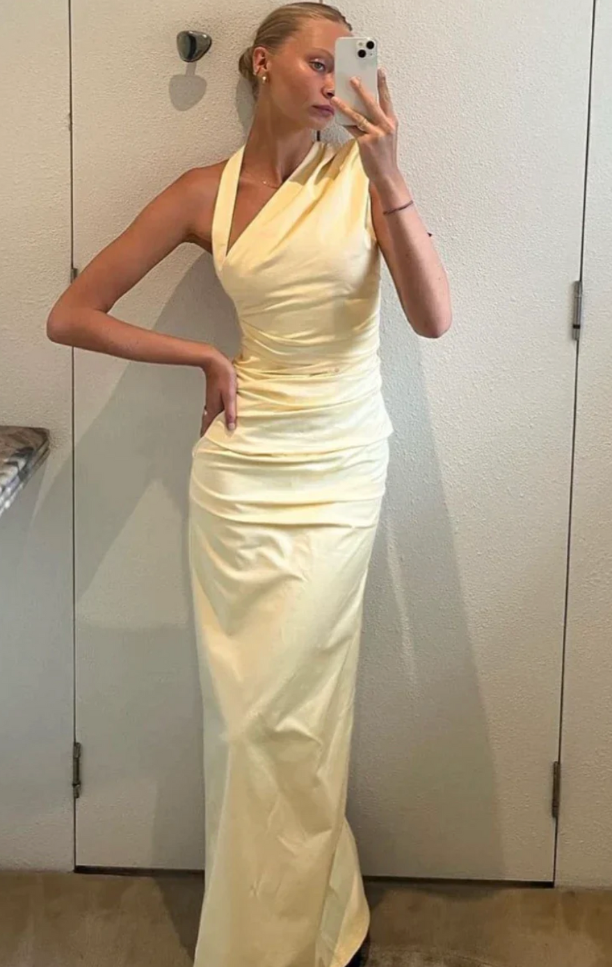 Sir The Label Giacomo Gathered Gown Butter photo 3