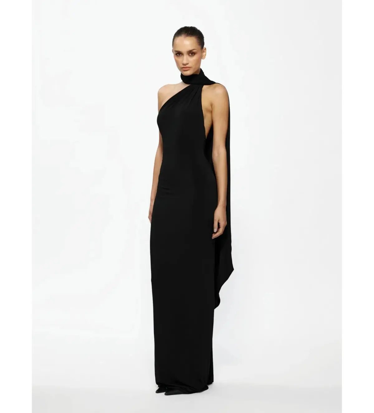 Effie Kats Haven Maxi Dress Black Size S/AU 8 photo 2
