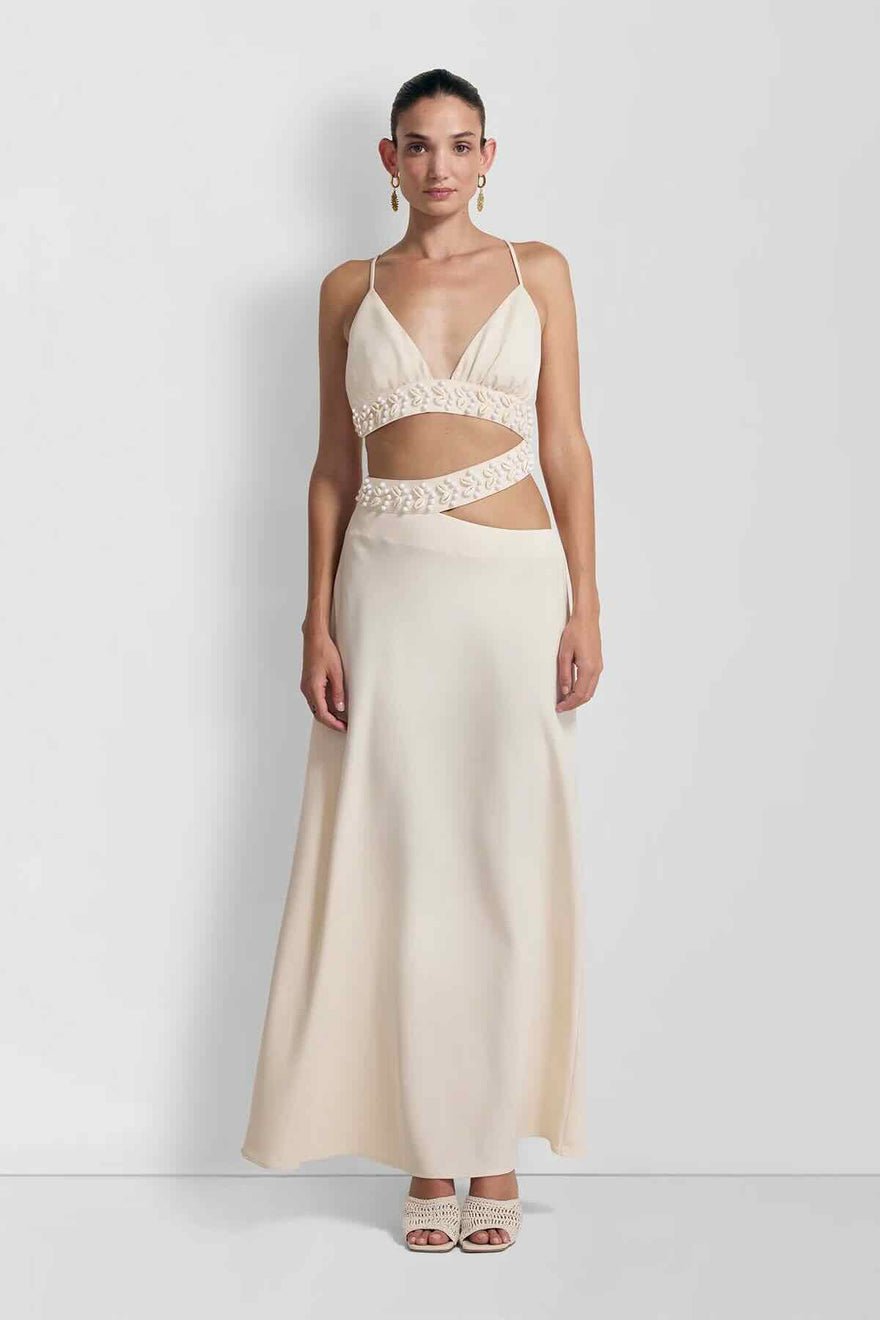 The Wolf Gang La Playa Maxi Dress - Ivory photo 4