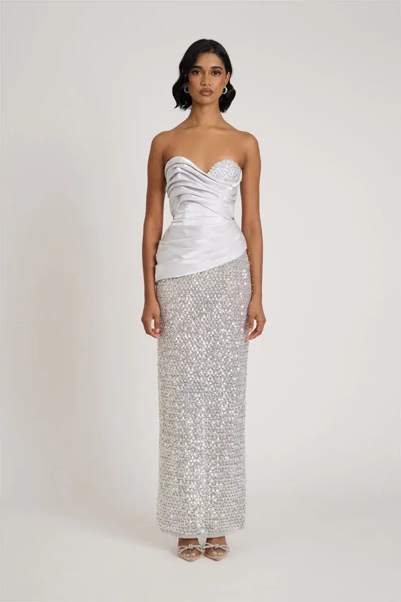 Eliya The Label Gia Maxi Gown Silver Size XS / AU 6 photo 2