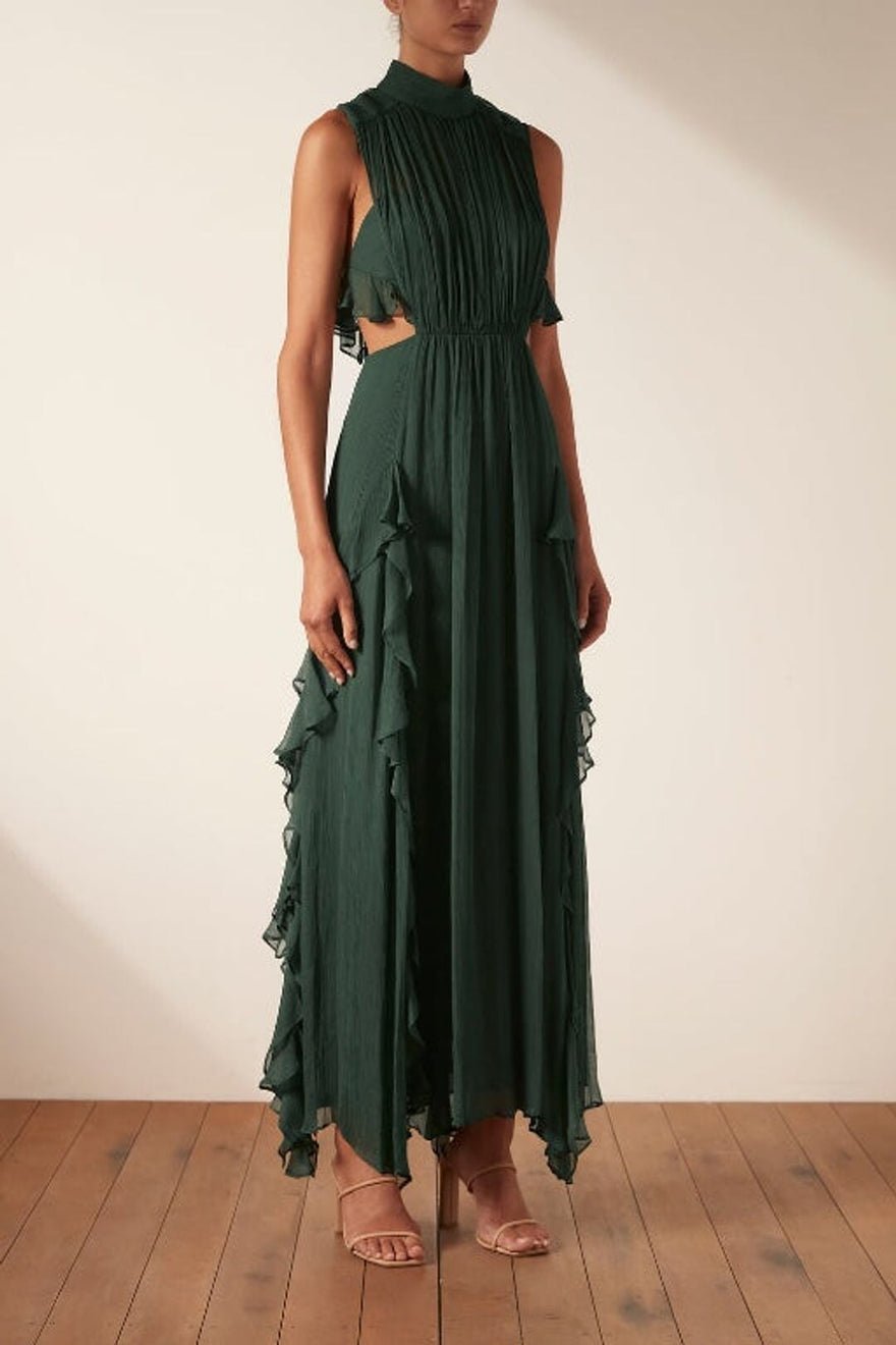 Shona Joy Leonie Backless Frill Maxi Dress photo 3
